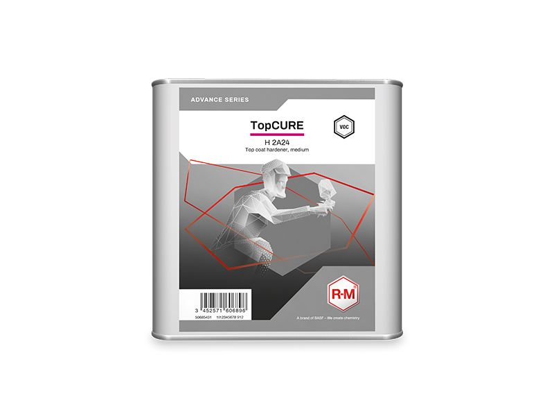 R-M A 2A24 TopCURE Medium 2.5L automotive paint hardener for ADVANCE Series clear coats and topcoats